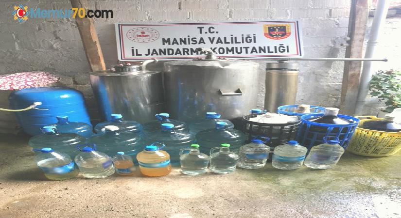 Manisa’da 312 litre sahte içki ele geçirildi