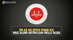 Diyanet İşleri KPSS 60 puan ile vaiz alım ilanı! Başvuru şartları neler?