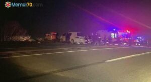 İzmir’de kamyonet ile minibüs çarpıştı: 1 ölü, 3 yaralı