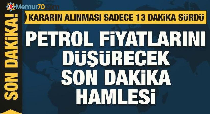 Petrol fiyatlarını düşürecek son dakika hamlesi