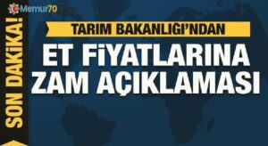 Tarım Bakanlığı’ndan et fiyatlarına zam açıklaması