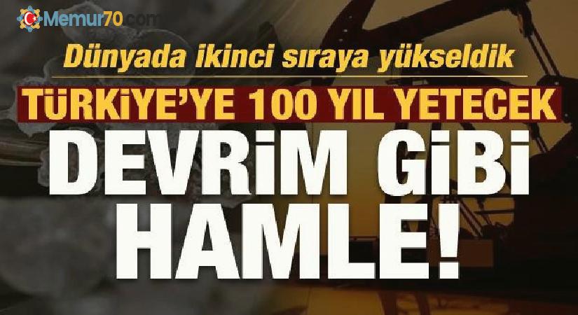 Türkiye’den devrim gibi hamle: Dünya ikinci sıraya yükseldik, 100 yıl yetecek!