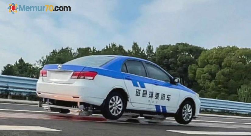 Çin’de mıknatısla hareket eden araba test sırasında saatte 230 km hıza ulaştı