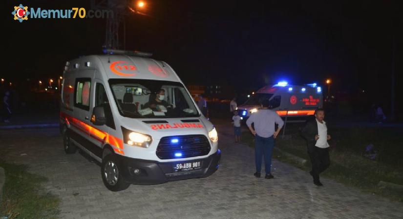 Ergene’de trafik kazası: 2 yaralı