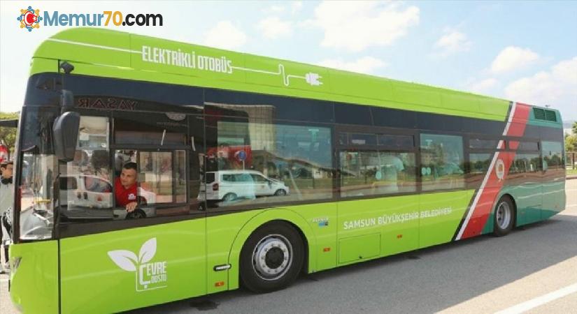Türkiye’de bir ilk! Samsun’da elektrikli otobüsler şehir içi yolcu taşımaya başladı