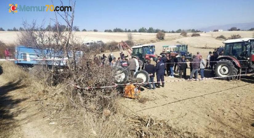Isparta’da traktör devrildi; 1 ölü, 2 yaralı