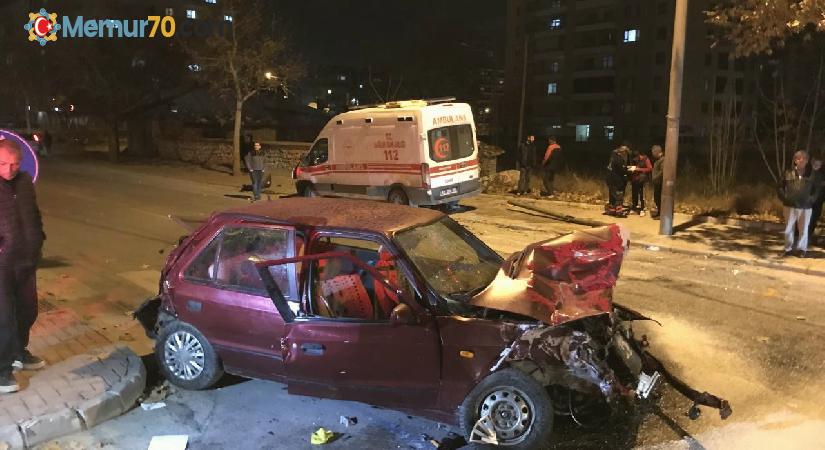 Ambulans ile otomobil çarpıştı: 1’i bebek 7 yaralı