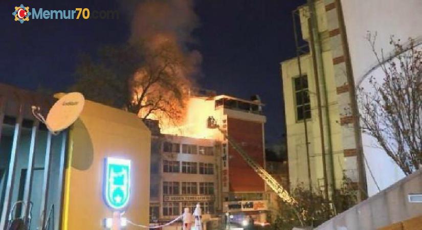 Ankara’da özel okul çatısında yangın