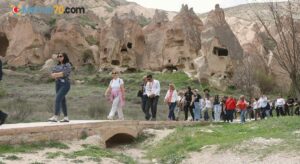 Kapadokya’da yerli turist yoğunluğu