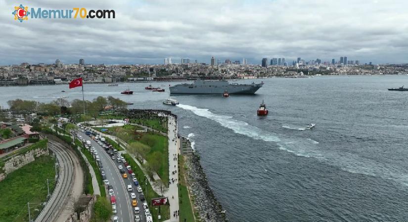 TCG ANADOLU, Sarayburnu’ndan hareket etti