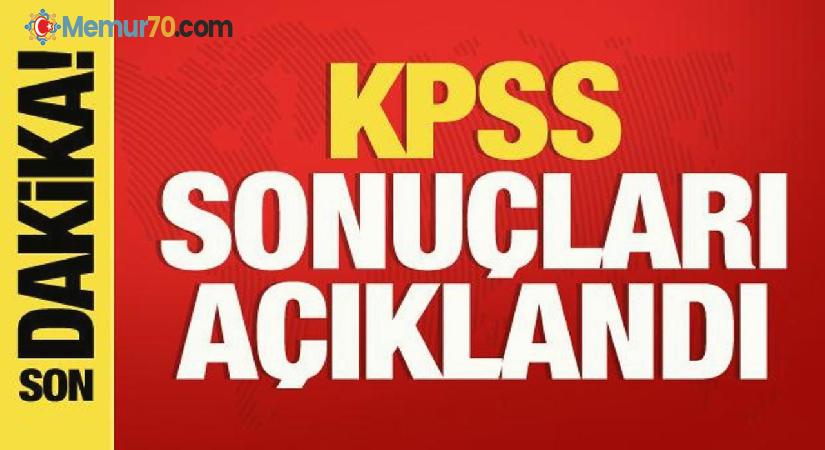 KPSS yerleştirme sonuçları açıklandı