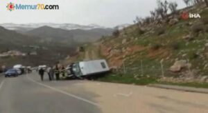 Siirt’te öğrenci minibüsü devrildi: 1 ölü, 6 yaralı