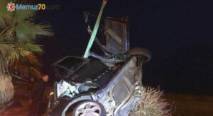 Rize’de takla atan otomobil ağaca çarptı: 2 ölü, 3 yaralı