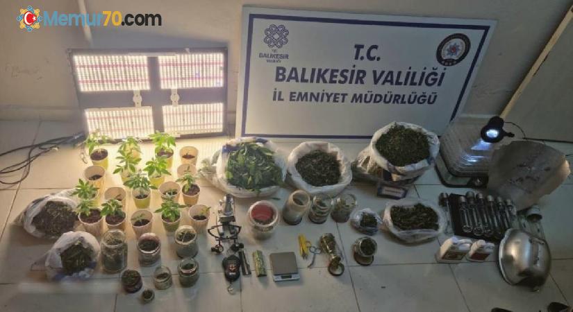 Erdek’te uyuşturucu yuvalarına baskın