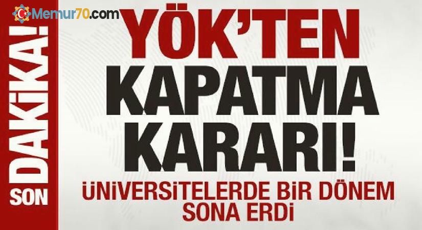 Son dakika: Üniversitelerde ikinci öğretim devri bitti! YÖK’ten son dakika kararı