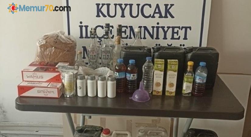 Kuyucak’ta sahte içki operasyonu