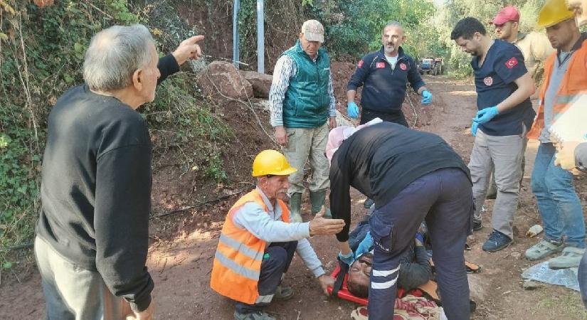 Bursa’da elektrik direğinden düşen işçi ağır yaralandı