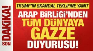 Arap Birliğinden tüm dünyaya son dakika Gazze duyurusu! Trump’a kötü haber