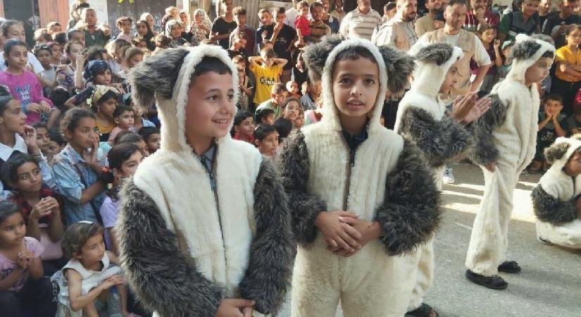 Gazze’de çocuklar Kurban Bayramı’nı kutladı