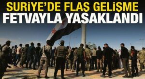 Suriye’de intikam fetvayla yasaklandı