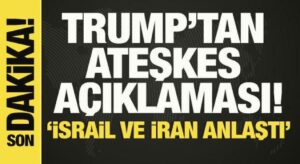 Trump: İsrail ve İran ateşkes konusunda anlaştı