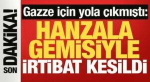 Gazze’ye giden Handala gemisiyle iletişim kesildi