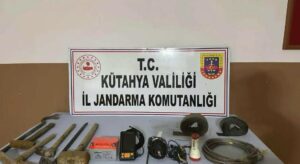 Kütahya’da kaçak tarihi eser kazısı yapan 6 şüpheliye gözaltı