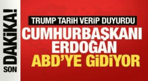Trump tarih verip duyurdu: Cumhurbaşkanı Erdoğan ABD’ye gidiyor