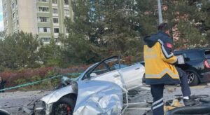 Ankara’da iki otomobil çarpıştı: 1 ölü, 2 yaralı