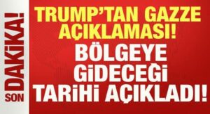 Trump’tan son dakika Gazze açıklaması: Bölgeye gideceği tarihi açıkladı!