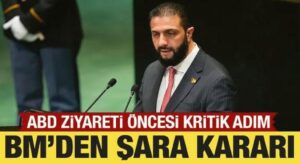 BM’den Ahmed Şara kararı: Yaptırımlar kaldırıldı