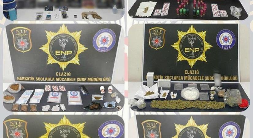 Elazığ’da uyuşturucu operasyonu: 19 tutuklama