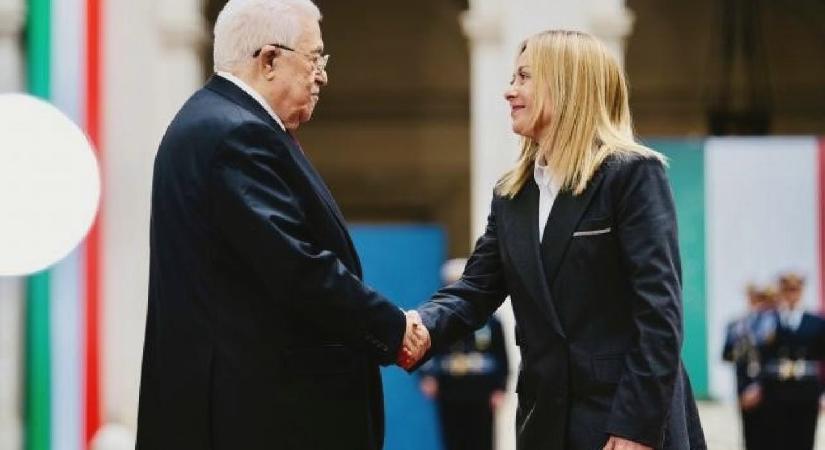 Meloni, Filistin Devlet Başkanı Abbas ile görüştü