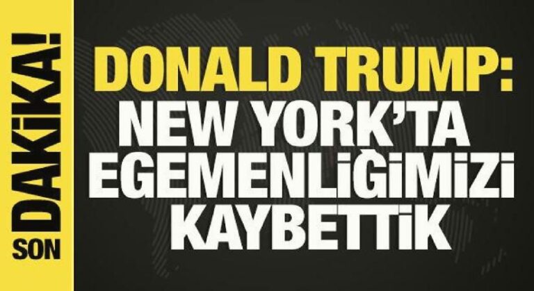 Trump: New York’ta egemenliğimizi kaybettik