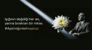 Turknet, Atatürk’e en sevdiği çiçek Kasımpatı ile teşekkür ediyor