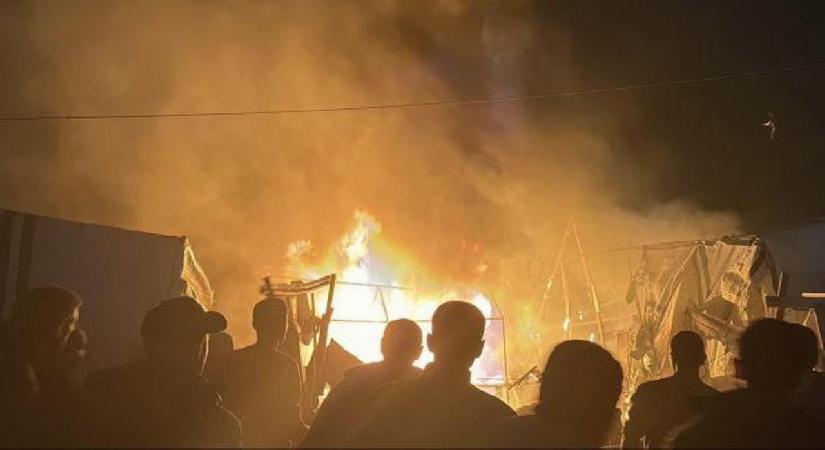 Gazze’de çadırda çıkan yangın anne ve çocuğunu hayattan kopardı