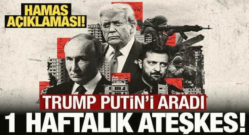 Trump’tan son dakika Hamas açıklaması: Putin ile konuştu!