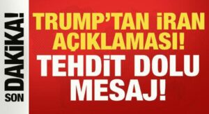 Trump’tan son dakika İran açıklaması: Tehdit dolu mesaj!