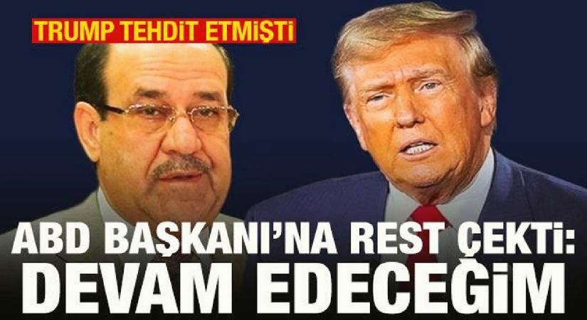 Trump tehdit etmişti! ABD Başkanı’na rest çekti: Devam edeceğim
