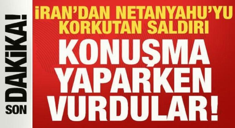 Son dakika: İran’dan Netanyahu’yu korkutan saldırı: Konuşma yaparken vurdular!