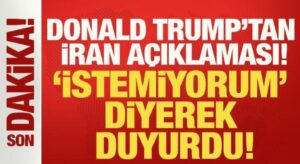 Trump’tan İran açıklaması! Ateşkes konusunu tek cümleyle yanıtladı