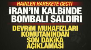 İran’ın kalbinde bombalı saldırı! DMO’dan son dakika açıklaması! Hainler harekete geçti
