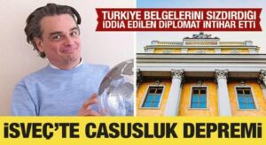 İsveç’te casusluk depremi: Türkiye belgelerini sızdırdığı iddia edildi! İntihar etti