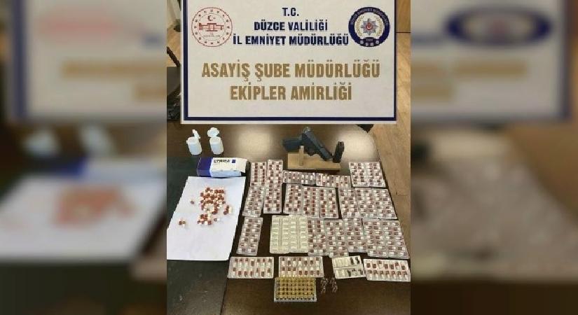 Düzce’de 1 milyon liralık sentetik hap ele geçirildi; 1 gözaltı