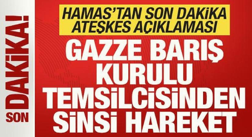 Hamas’tan son dakika ateşkes açıklaması! Gazze Barış Kurulu Temsilcisinden sinsi hareket