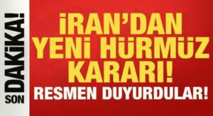 İran’dan son dakika Hürmüz Boğazı kararı: Yeni gelişmeyi resmen duyurdular…