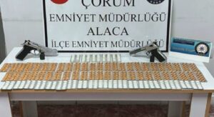 Çorum’da 756 adet sentetik ecza hapı ele geçirildi: 1 tutuklama